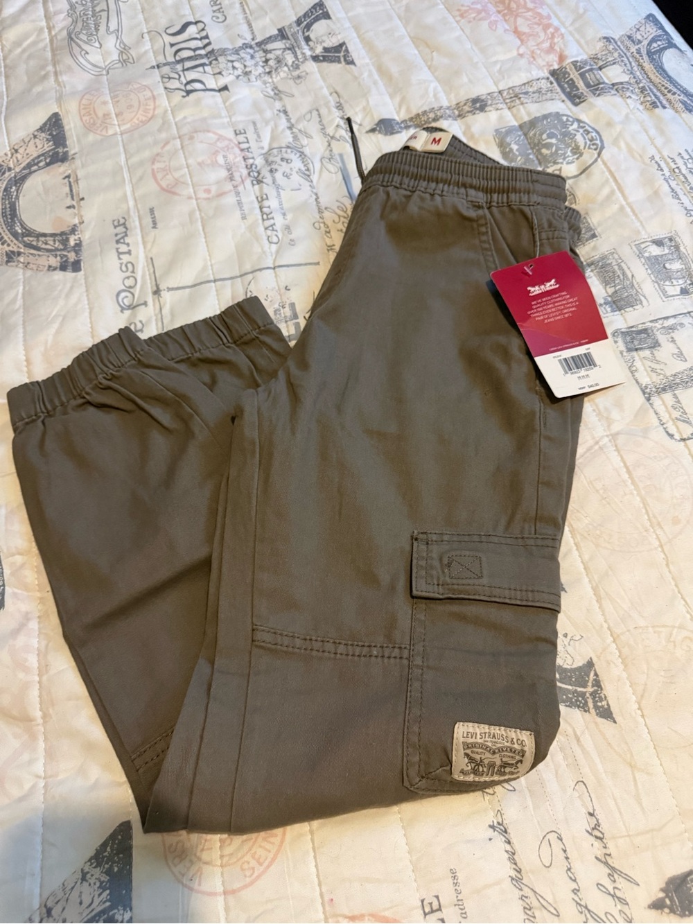 Levi's Kids Olive Green Cargo Joggers